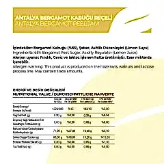 Antalya Reçelcisi Bergamot Kabuğu 290g Gurme Serisi
