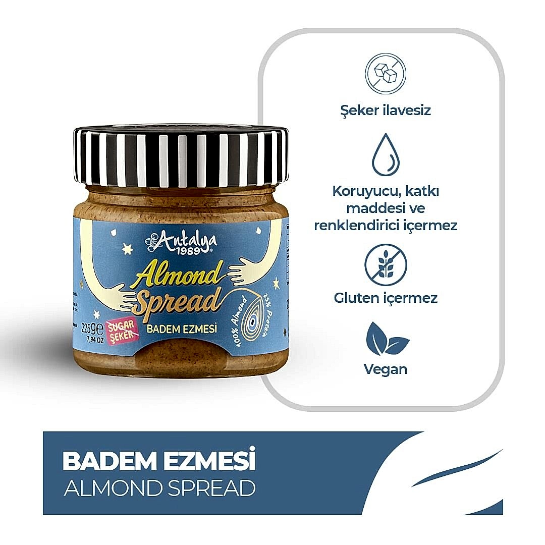 Antalya Reçelcisi 225g Badem Ezmesi | Katkısız Lezzet