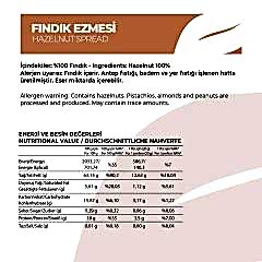 Antalya Reçelcisi 225g Fındık Ezmesi | Gerçek ve Yoğun Tat