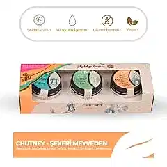 Eşlikçi Chutney 3’lü Set – Şekeri Meyveden | Antalya Reçelcisi